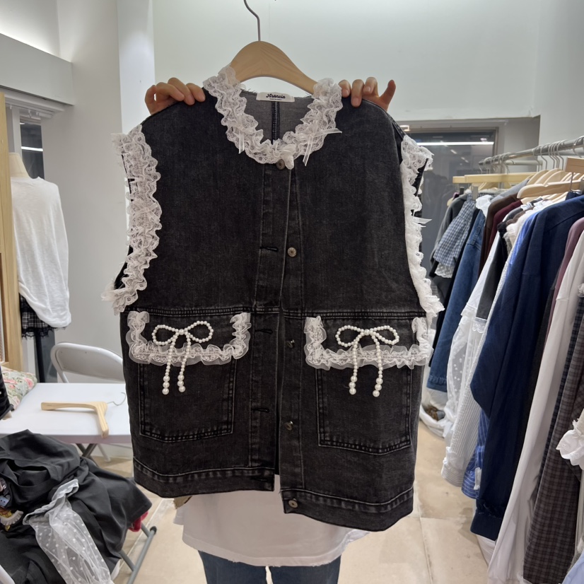 ARANCIA東大門㊣代購女士新款25秋冬推薦人氣真品馬甲蝴蝶結ARANCIA馬甲圖色1