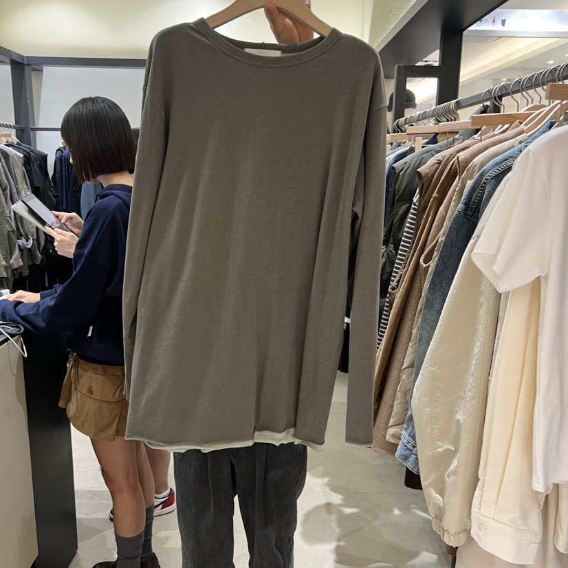 SELF SERVICE韓國直郵㊣女裝新品職業真品25秋冬推薦長袖T恤SELF SERVICE長袖T恤圖色3