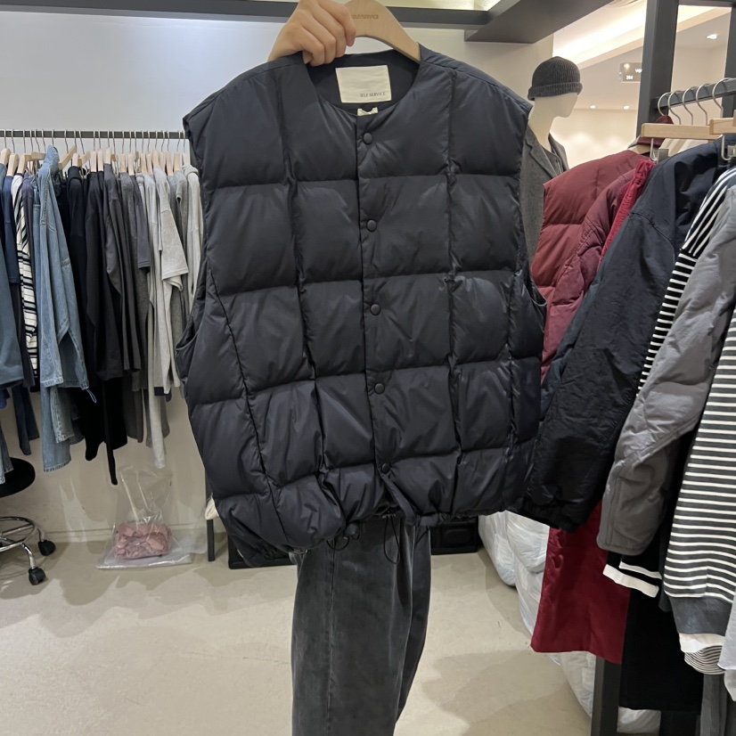 SELF SERVICE東大門㊣代購女裝新品職業人氣時尚馬甲不含圍巾SELF SERVICE馬甲圖色3