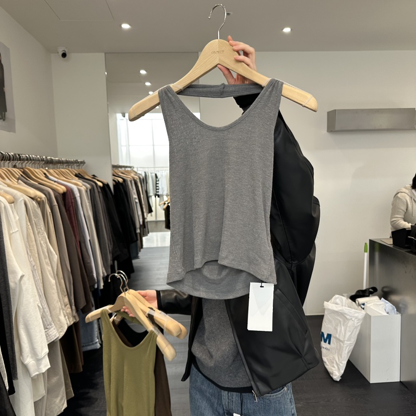 OBJECT韓國直郵㊣女士新品熱賣時尚職業推薦25秋冬吊帶背心OBJECT吊帶/背心圖色1
