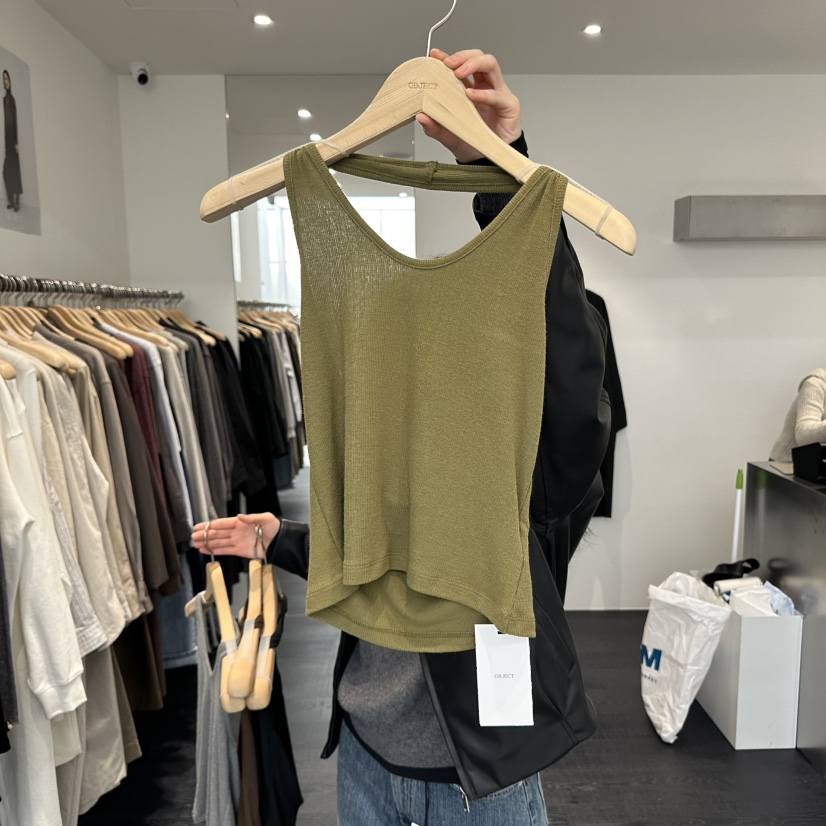 OBJECT韓國直郵㊣女士新品熱賣時尚職業推薦25秋冬吊帶背心OBJECT吊帶/背心圖色2
