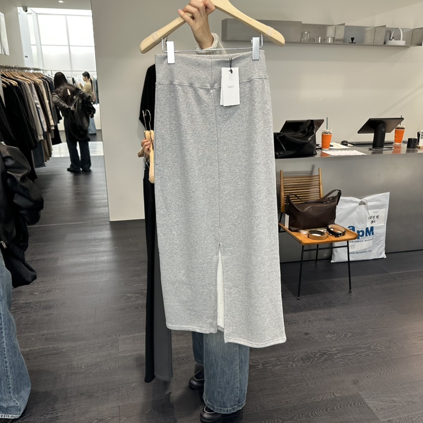 OBJECT韓國代購㊣女裝新品休閑時尚推薦真品25秋冬職業長裙OBJECT長裙