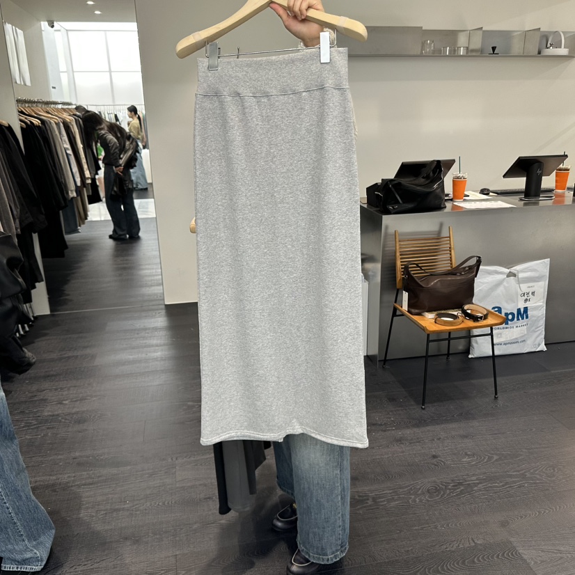 OBJECT韓國代購㊣女裝新品休閑時尚推薦真品25秋冬職業長裙OBJECT長裙圖色1