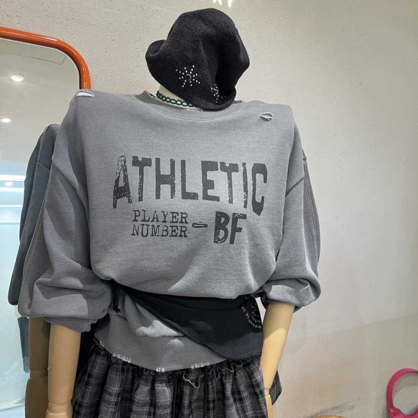 BLACKFRIDAY東大門㊣實拍女裝新品職業推薦熱賣25秋冬休閑衛衣BLACK FRIDAY衛衣圖色2