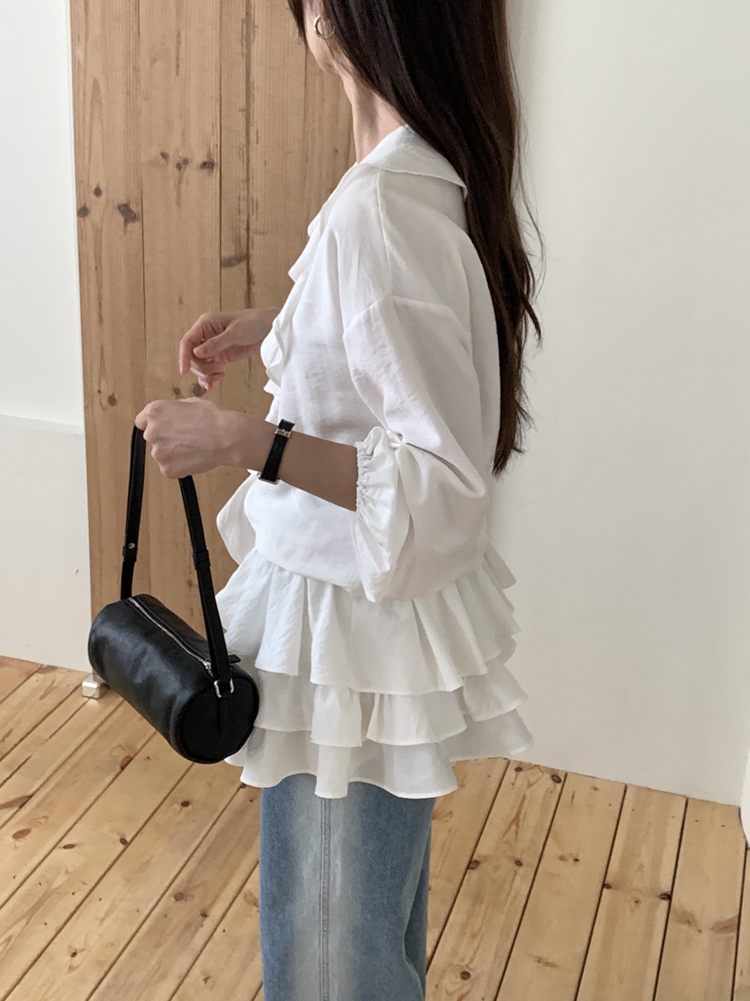 RE:OPENING東大門㊣實拍女裝新品25秋冬真品推薦襯衫蕾絲衫RE:OPENING襯衫/蕾絲衫