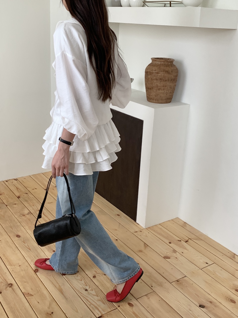 RE:OPENING東大門㊣實拍女裝新品25秋冬真品推薦襯衫蕾絲衫RE:OPENING襯衫/蕾絲衫