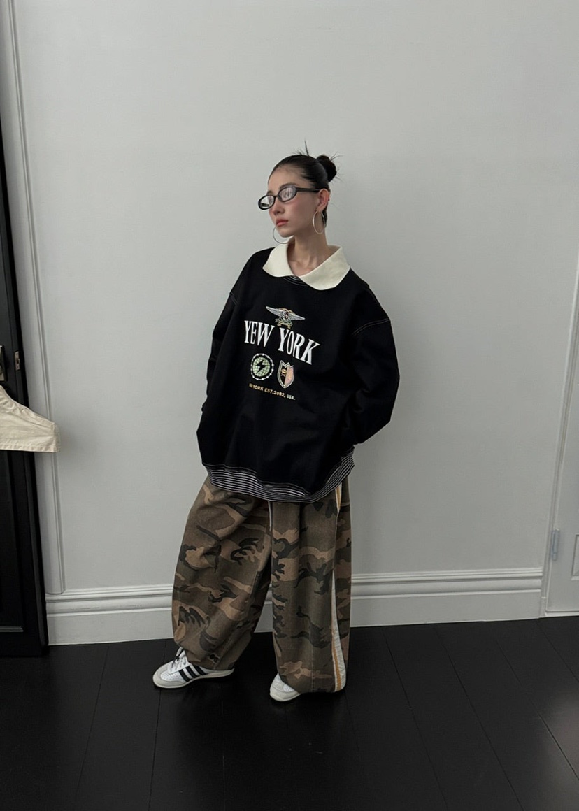 OURWAVE/OUR ROOM韓國直郵㊣女裝新款時尚熱賣休閑人氣衛衣Our Wave/Our Room衛衣
