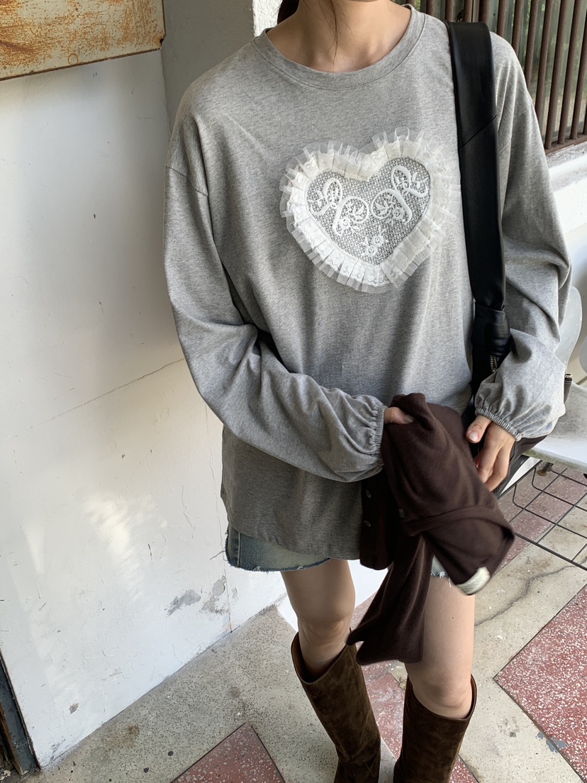 LOGARDEN韓國代購㊣女士新款推薦時尚真品熱賣25秋冬長袖T恤LO GARDEN長袖T恤