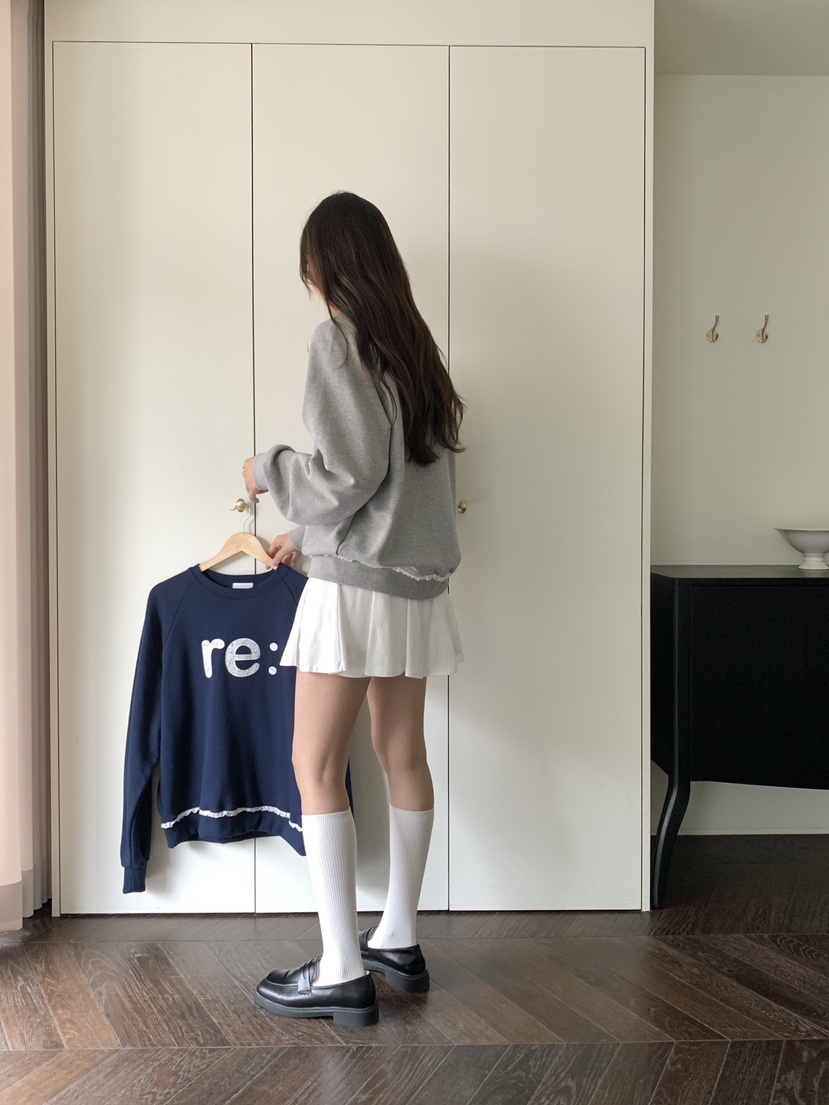 RE:OPENING韓國代購㊣女裝新款人氣職業推薦25秋冬時尚衛衣RE:OPENING衛衣