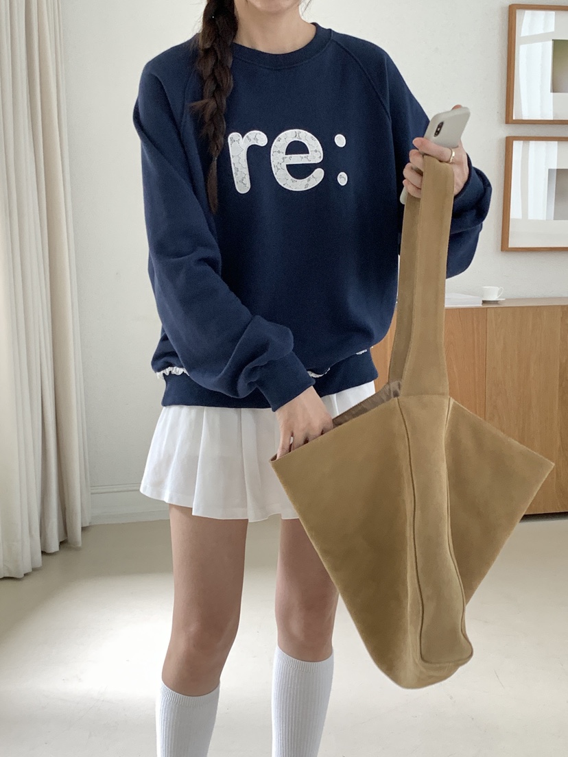 RE:OPENING韓國代購㊣女裝新款人氣職業推薦25秋冬時尚衛衣RE:OPENING衛衣