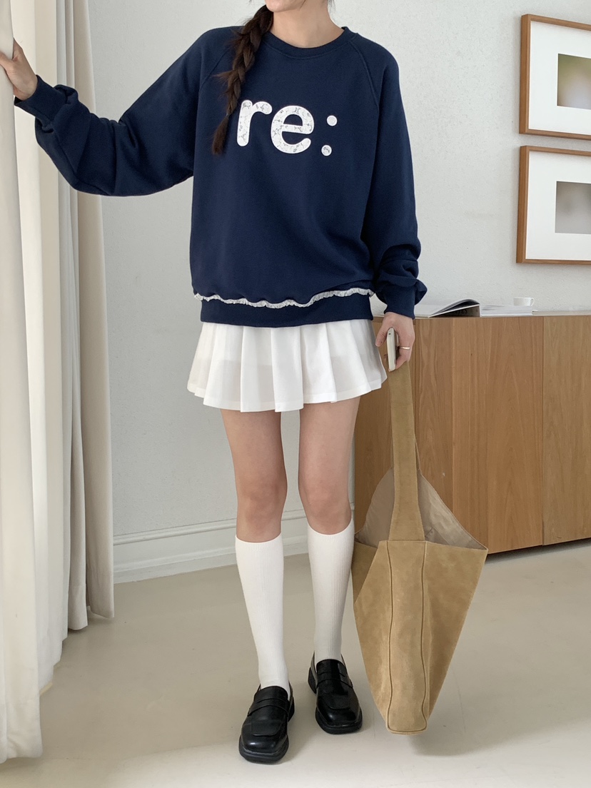 RE:OPENING韓國代購㊣女裝新款人氣職業推薦25秋冬時尚衛衣RE:OPENING衛衣