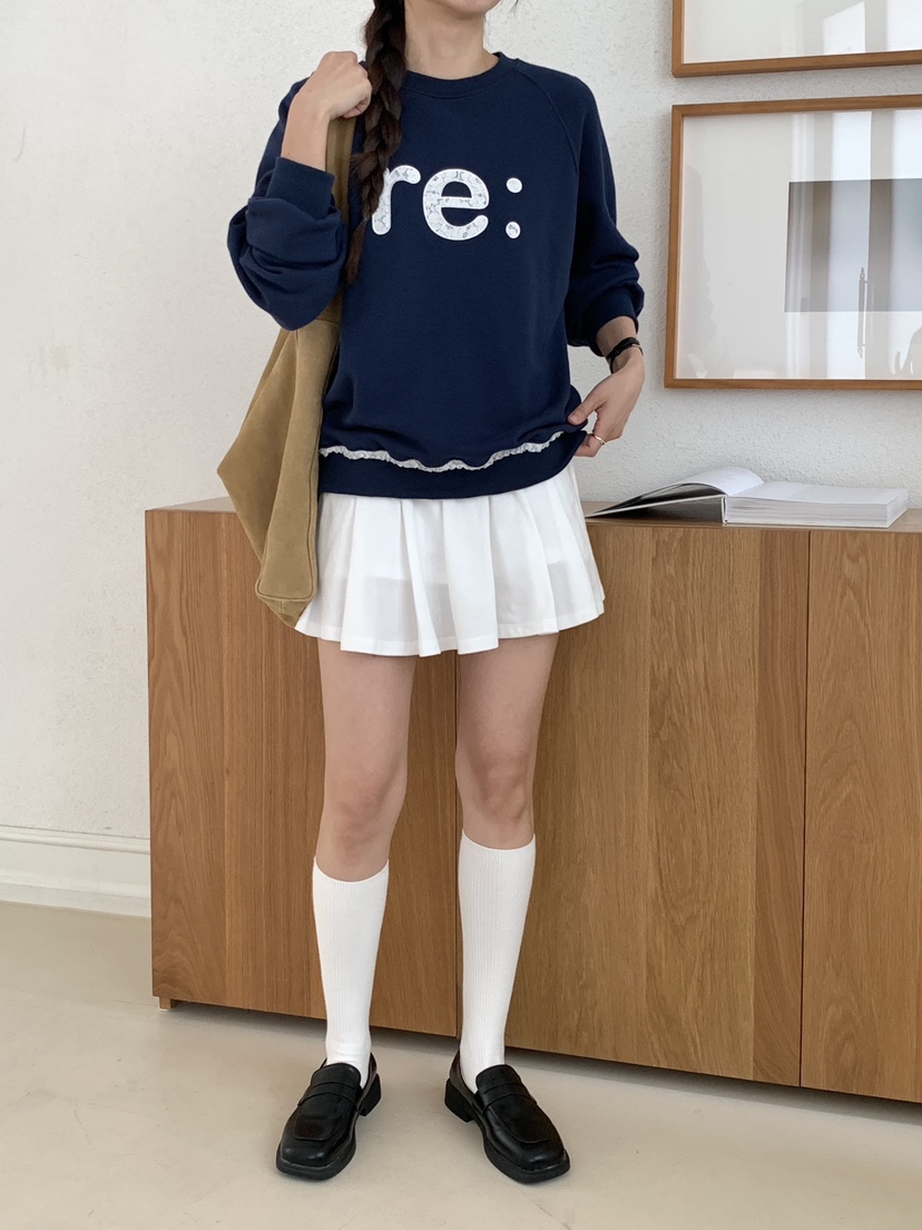 RE:OPENING韓國代購㊣女裝新款人氣職業推薦25秋冬時尚衛衣RE:OPENING衛衣