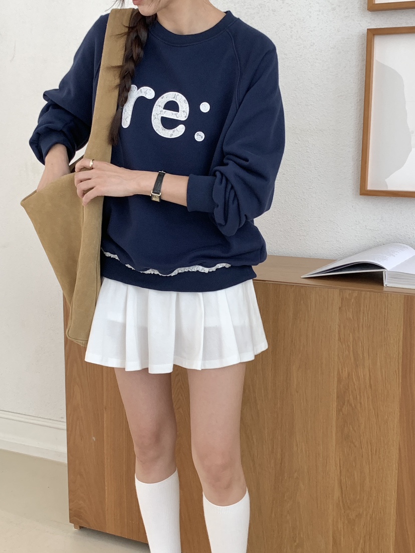 RE:OPENING韓國代購㊣女裝新款人氣職業推薦25秋冬時尚衛衣RE:OPENING衛衣