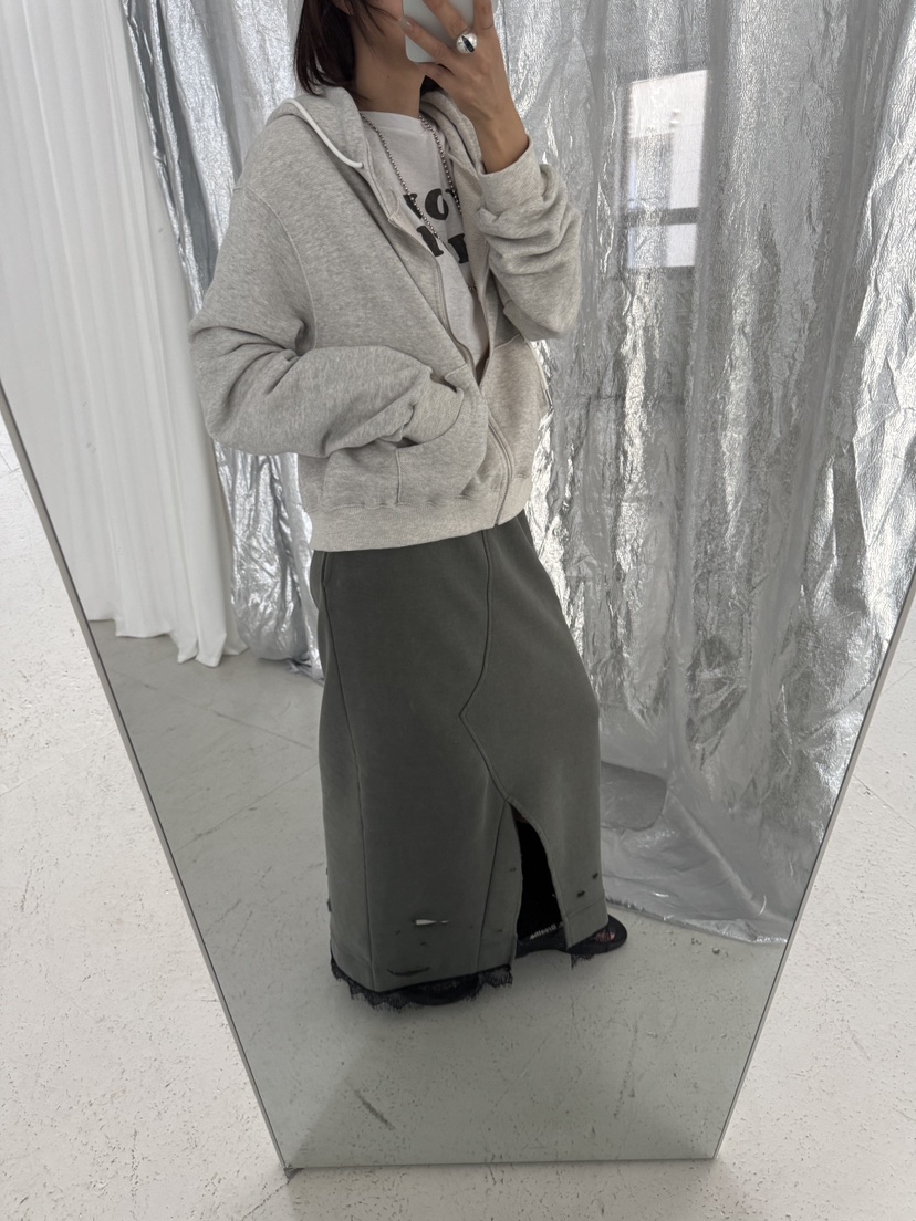 FRANC—L韓國直郵㊣女士新款推薦休閑25秋冬人氣夾克拉鏈開衩FRANC夾克