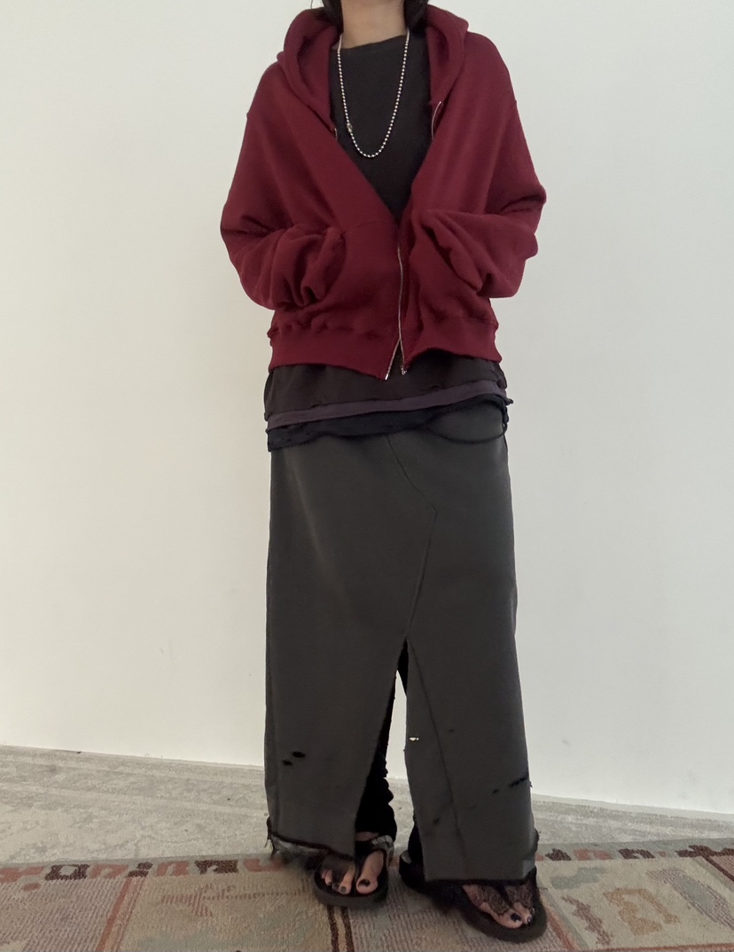 FRANC—L韓國直郵㊣女士新款推薦休閑25秋冬人氣夾克拉鏈開衩FRANC夾克