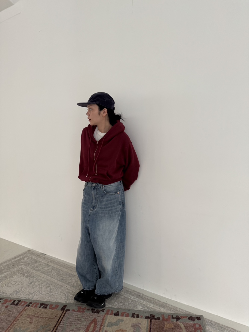 FRANC—L韓國直郵㊣女士新款推薦休閑25秋冬人氣夾克拉鏈開衩FRANC夾克