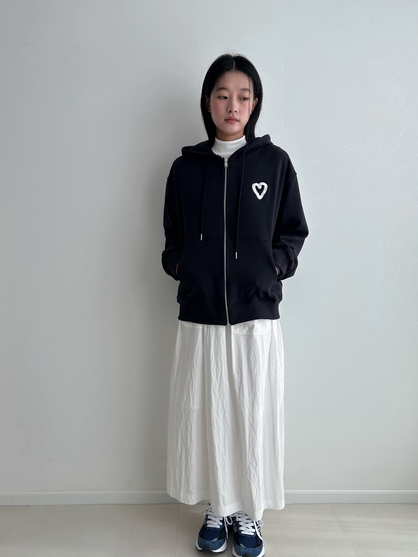 HEUMUTA東大門㊣代購女裝新款休閑推薦25秋冬熱賣夾克刺繡連帽HEUMUTA夾克