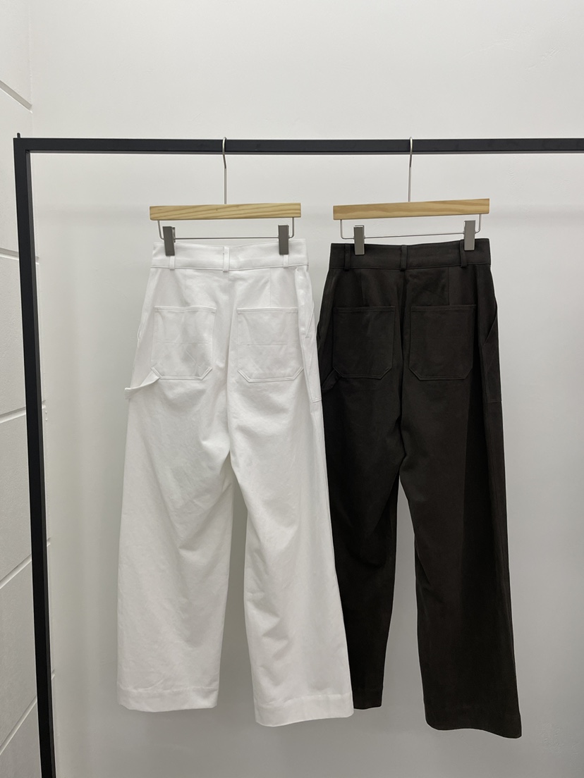 MOVENNE韓國代購㊣女裝新款真品25秋冬職業推薦熱賣休閑褲口袋MOVENNE休閑褲