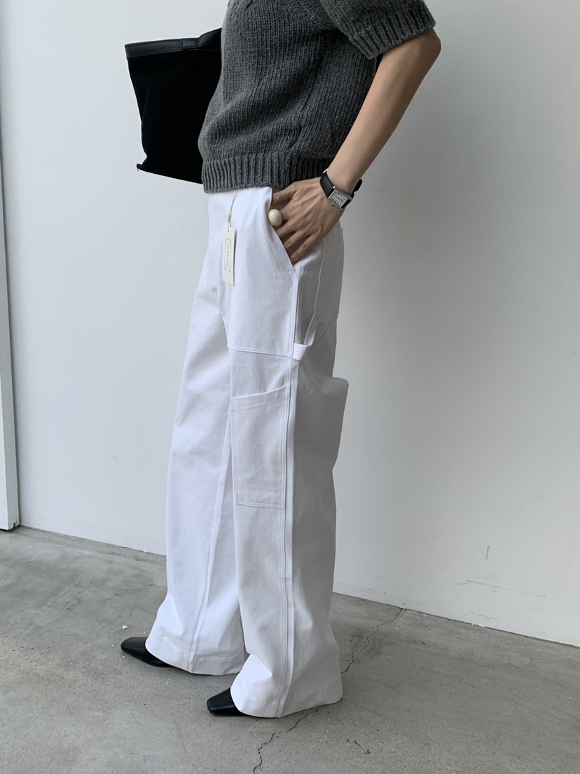 MOVENNE韓國代購㊣女裝新款真品25秋冬職業推薦熱賣休閑褲口袋MOVENNE休閑褲