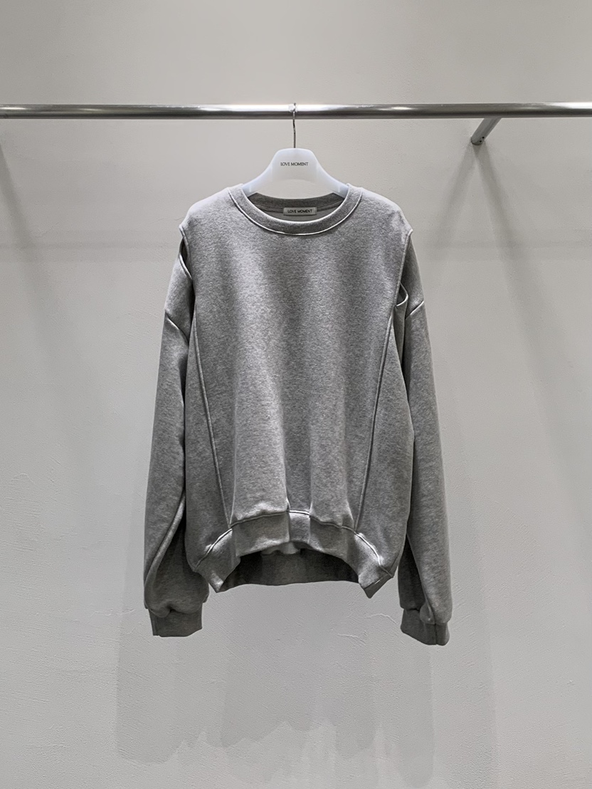 LOVE MOMENT東大門㊣實拍女裝新品職業推薦25秋冬休閑衛衣LOVE MOMENT衛衣圖色2