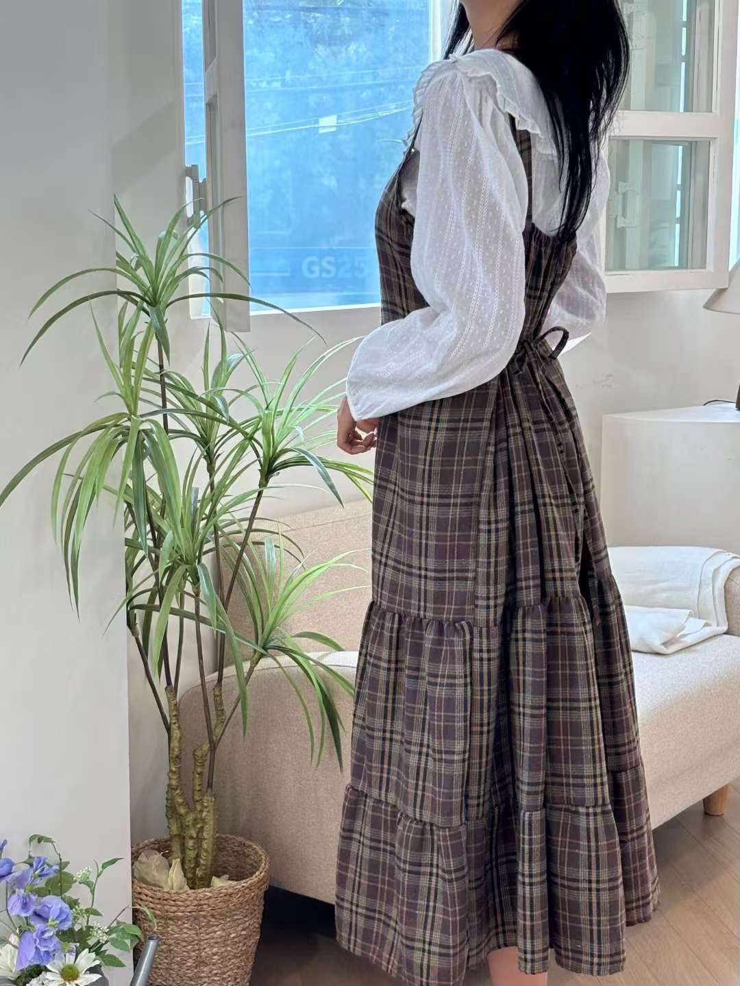 YANGPA韓國代購㊣女裝新品人氣推薦真品時尚連衣裙不含內搭YANGPA連衣裙