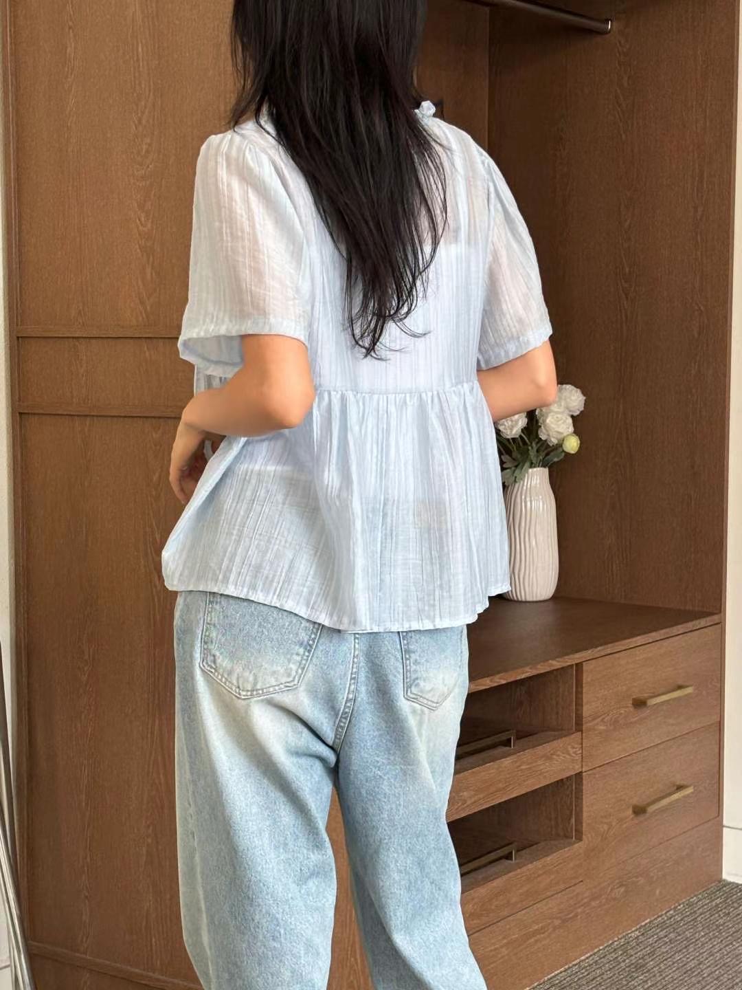 YANGPA東大門㊣直郵女裝新品人氣25秋冬熱賣襯衫蕾絲衫羊毛衫YANGPA襯衫/蕾絲衫