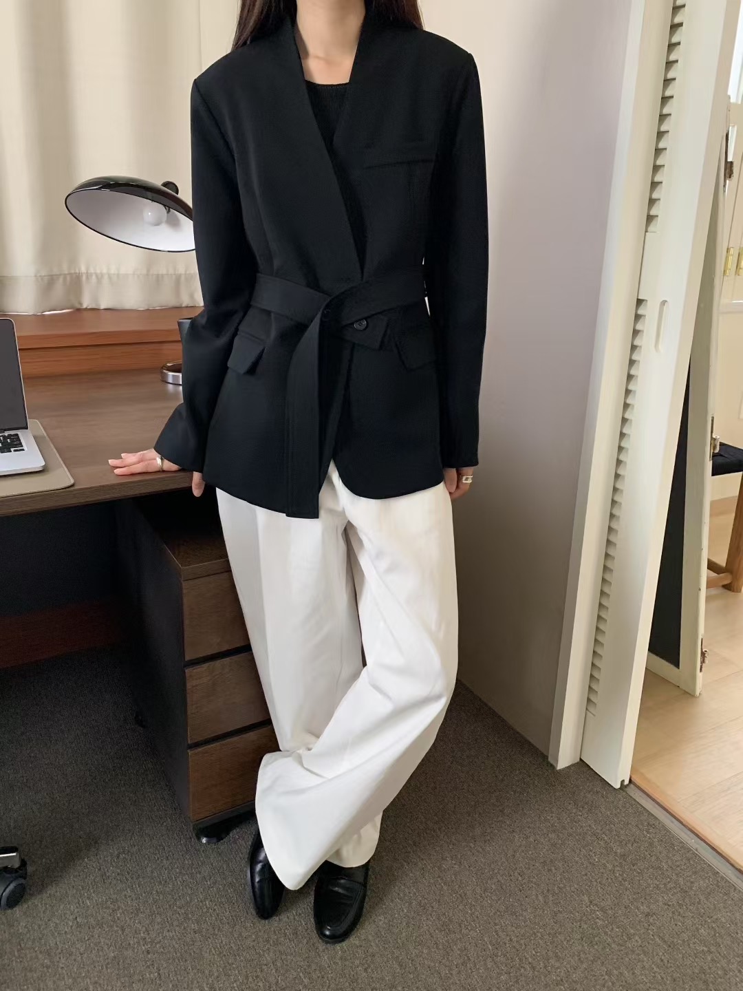 JOURNAL東大門㊣代購女士新品人氣熱賣真品時尚西裝西服含腰繩JOURNAL西裝/西服