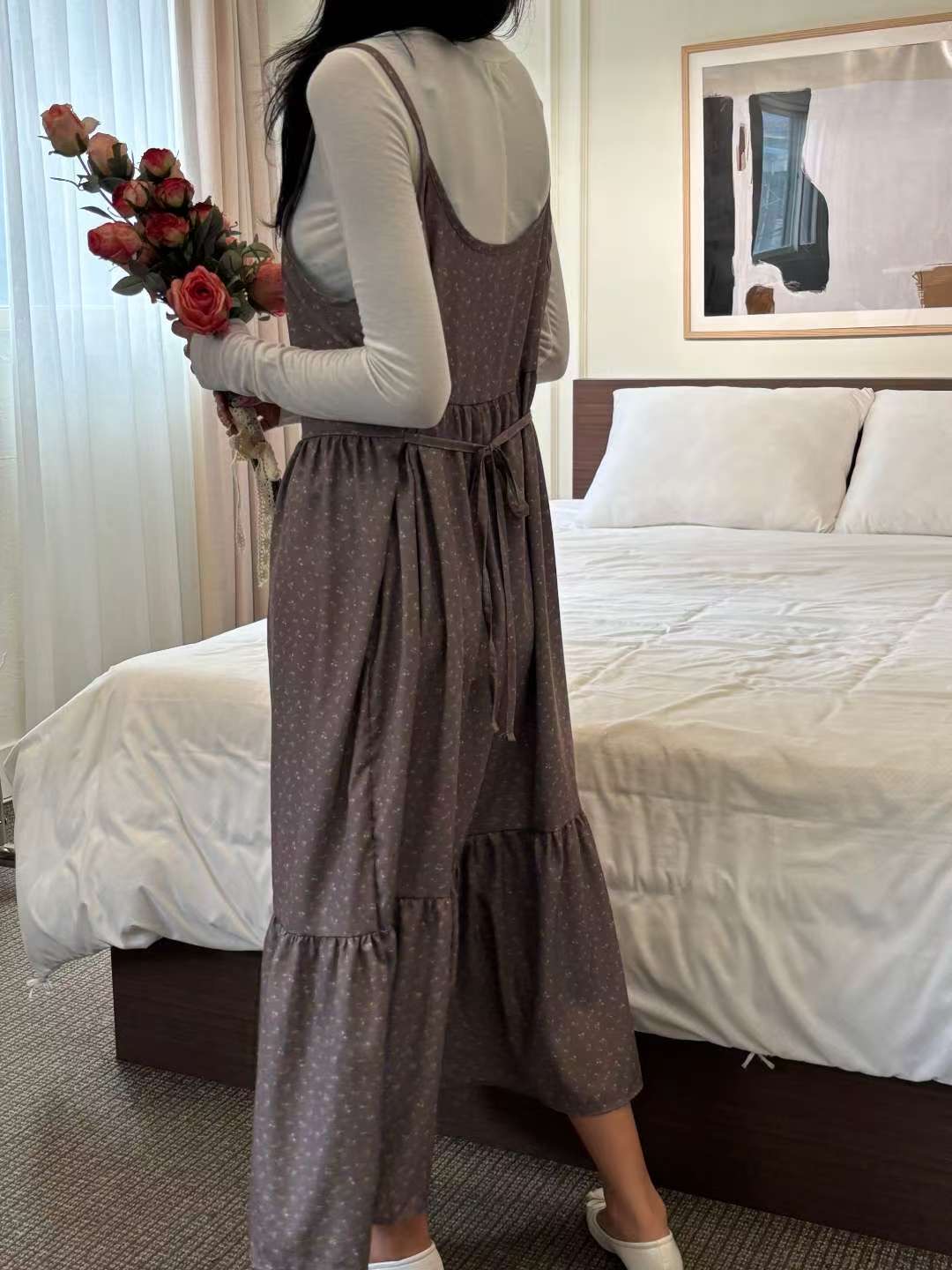 YANGPA韓國直郵㊣女士新款休閑時尚推薦人氣職業真品連衣裙YANGPA連衣裙