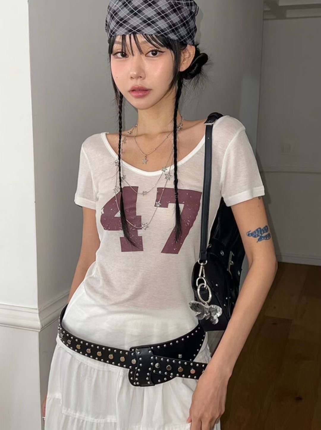 BY RANI-ot東大門㊣實拍女裝新品時尚熱賣25秋冬職業推薦T恤BY RANI-otT恤圖色3
