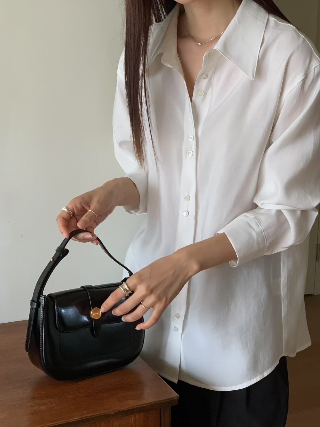 JOURNAL東大門㊣直郵女裝新款休閑時尚25秋冬熱賣襯衫蕾絲衫JOURNAL襯衫/蕾絲衫圖色3