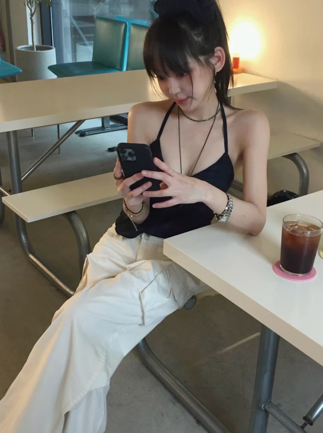 BY RANI-ot韓國直郵㊣女士新品25秋冬休閑時尚人氣吊帶背心BY RANI-ot吊帶/背心
