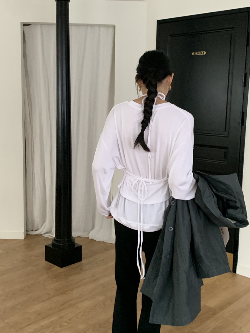 DE GO YOU東大門㊣實拍女裝新款職業休閑25秋冬真品長袖T恤DE GO YOU長袖T恤