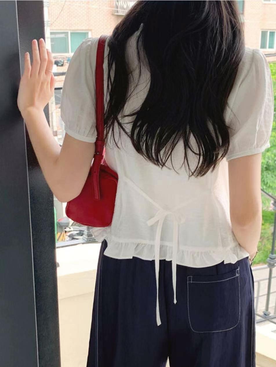 J ME東大門㊣實拍女士新款時尚職業休閑人氣真品襯衫蕾絲衫J ME襯衫/蕾絲衫