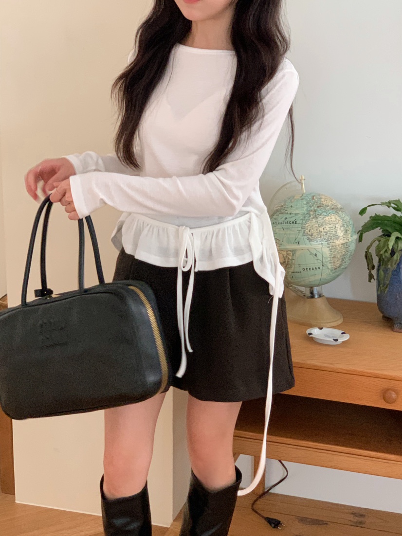 BEFORE SUNRISE東大門㊣代購女裝新款時尚人氣職業長袖T恤BEFORE SUNRISE長袖T恤
