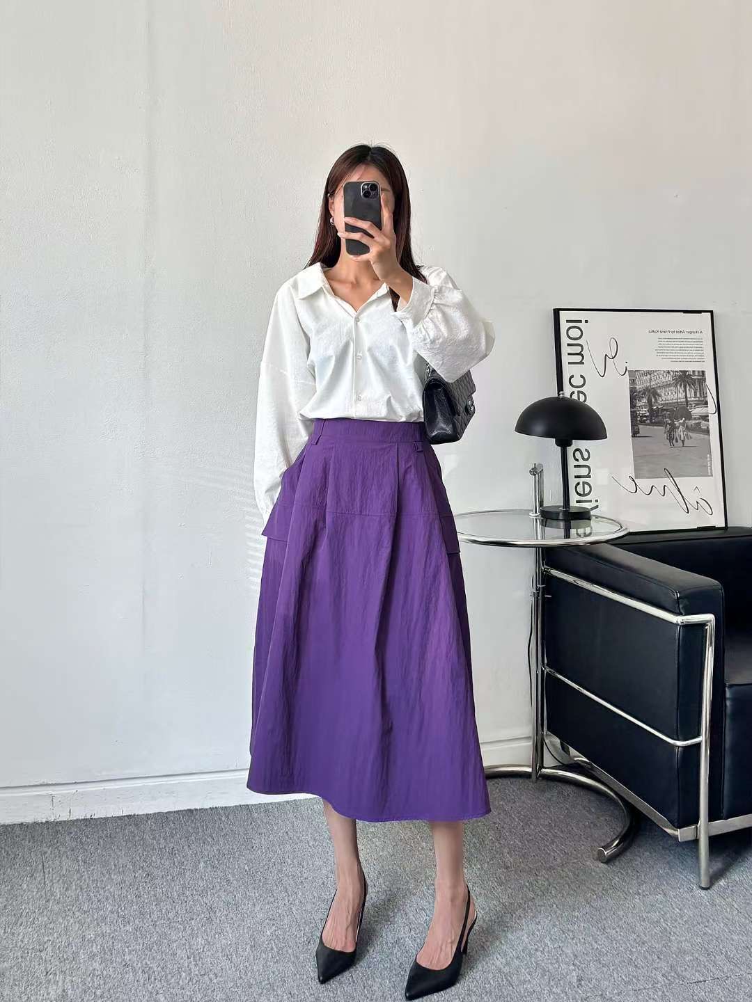 MINK DESIGN東大門㊣代購女裝新款推薦真品職業時尚25秋冬長裙MINK DESIGN長裙