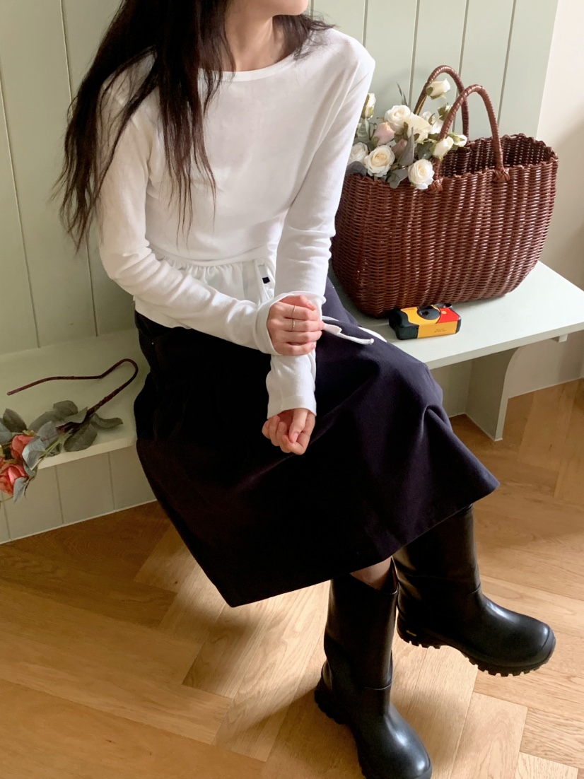 BEFORE SUNRISE韓國直郵㊣女士新款25秋冬休閑半身裙中短裙BEFORE SUNRISE半身裙/中短裙
