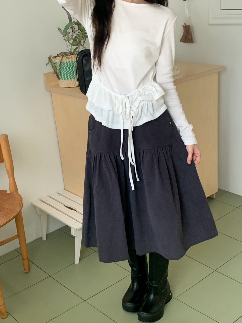 BEFORE SUNRISE韓國直郵㊣女士新款25秋冬休閑半身裙中短裙BEFORE SUNRISE半身裙/中短裙