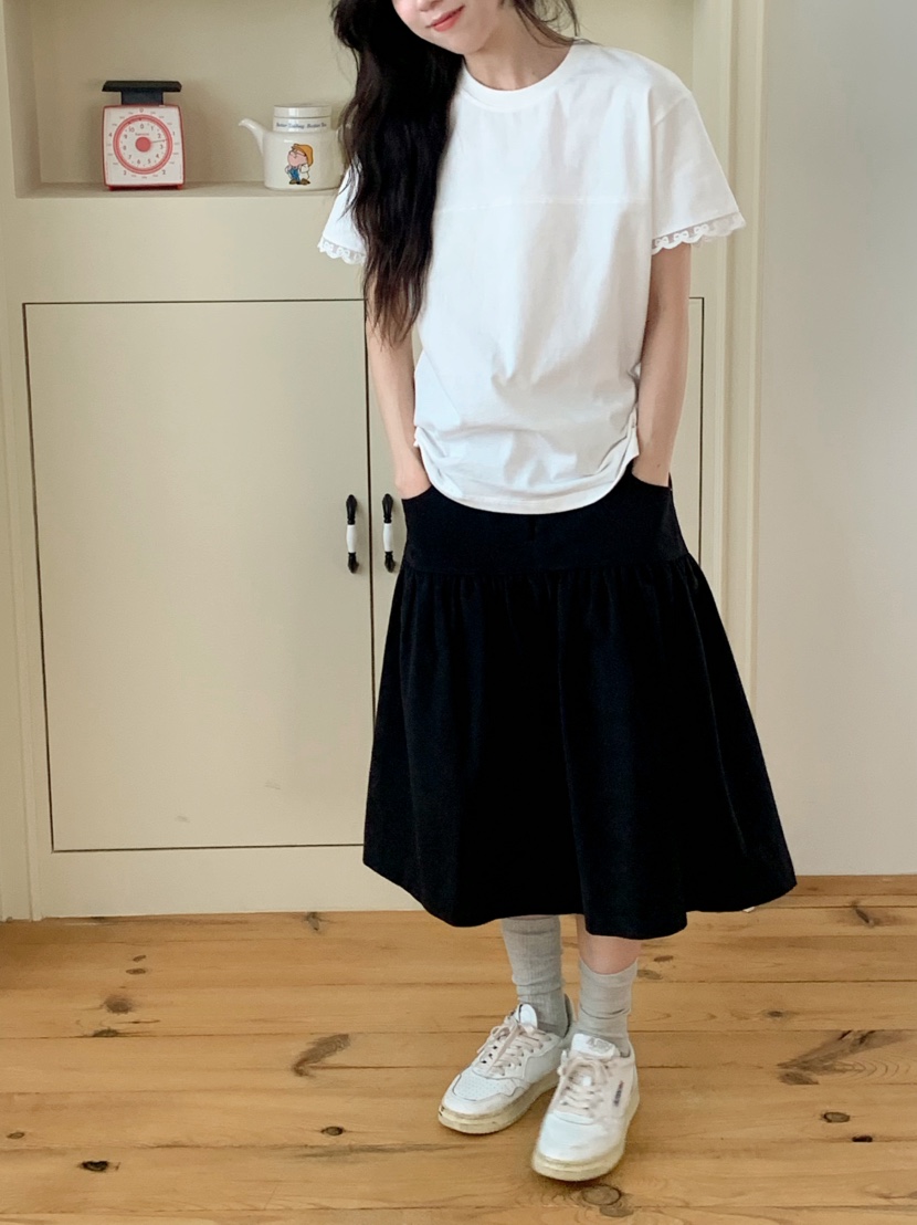 BEFORE SUNRISE韓國直郵㊣女士新款25秋冬休閑半身裙中短裙BEFORE SUNRISE半身裙/中短裙