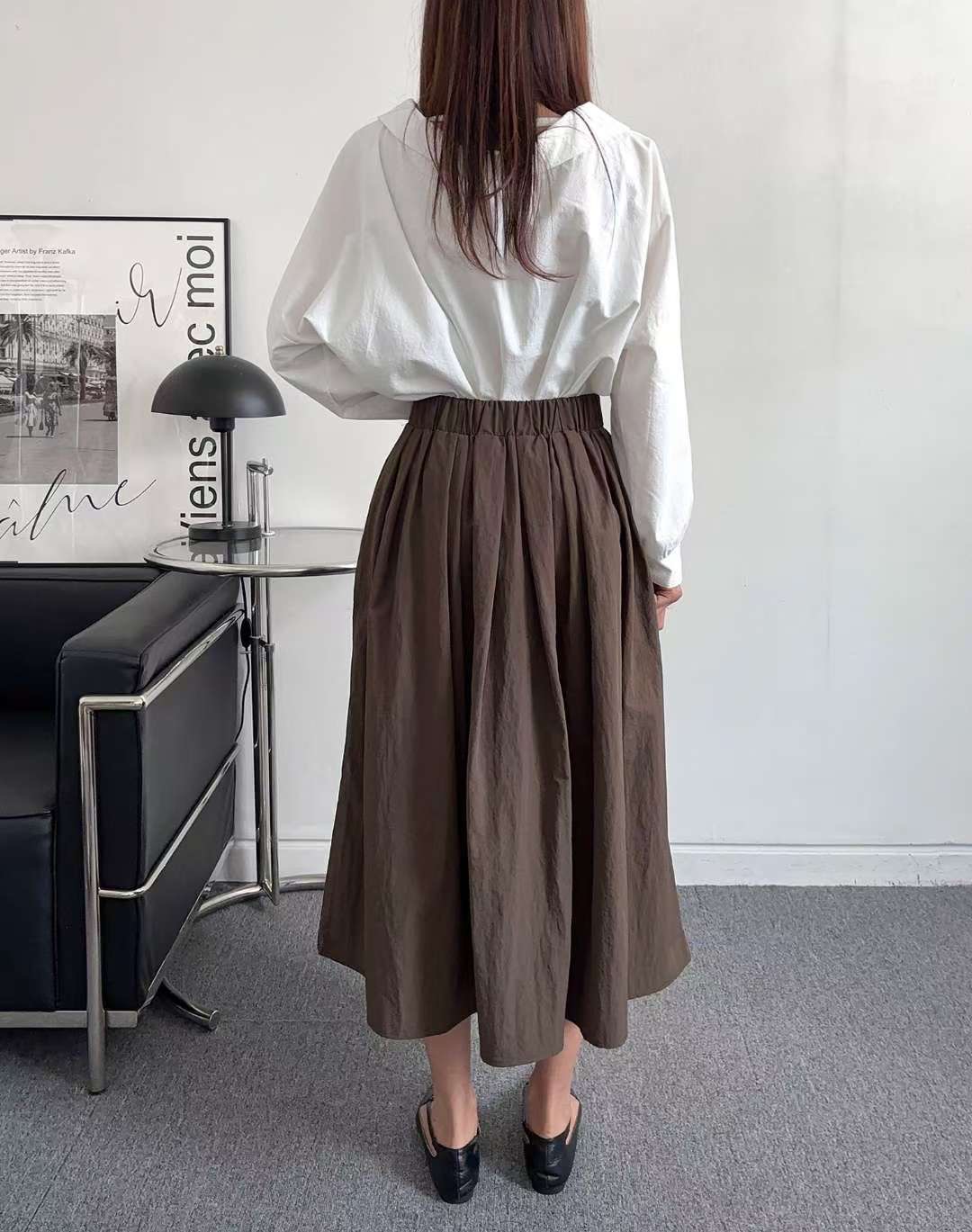 MINK DESIGN韓國代購㊣女士新款人氣25秋冬熱賣推薦時尚長裙MINK DESIGN長裙
