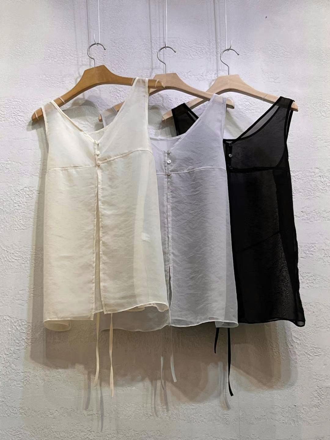 J ME東大門㊣實拍女裝新品人氣真品推薦職業熱賣休閑吊帶背心J ME吊帶/背心圖色3左三色