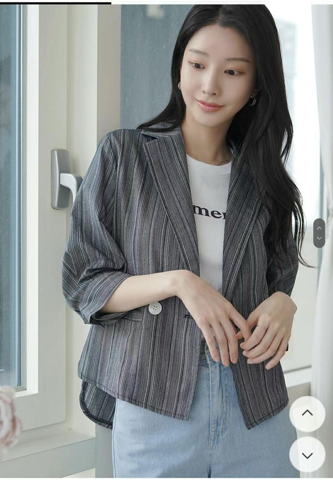 MINK DESIGN韓國代購㊣女士新品休閑職業推薦真品時尚夾克MINK DESIGN夾克