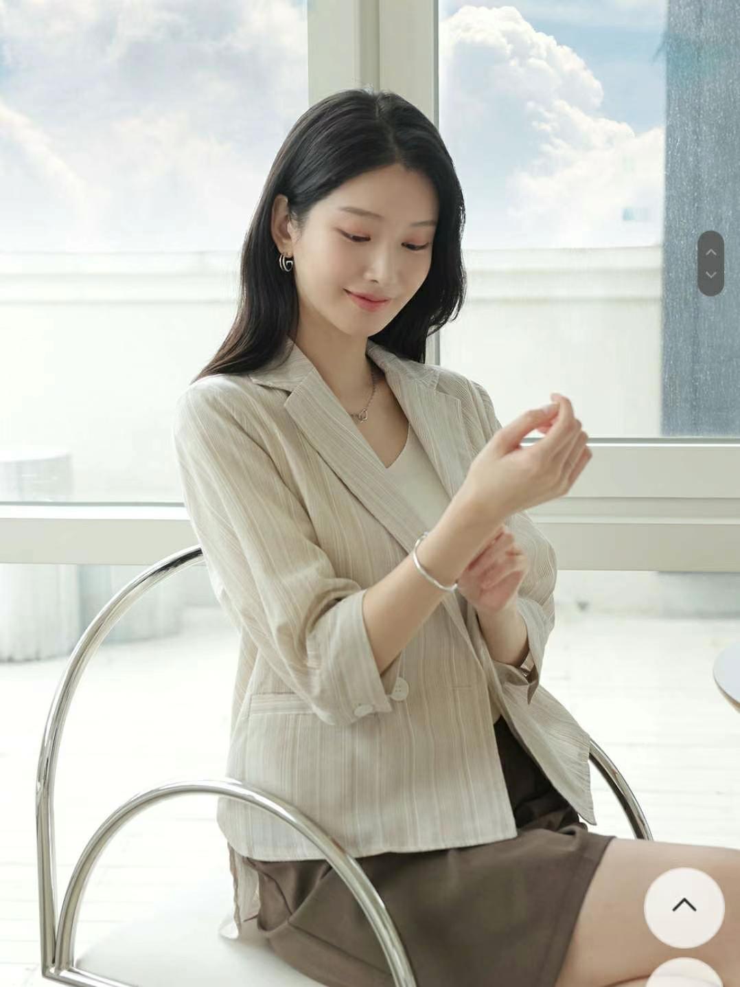 MINK DESIGN韓國代購㊣女士新品休閑職業推薦真品時尚夾克MINK DESIGN夾克圖色2