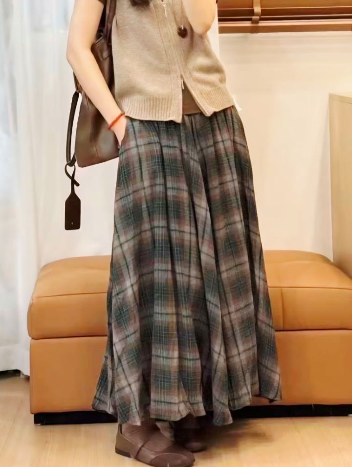 BLING BLING-S韓國代購㊣女士新品25秋冬人氣熱賣休閑長裙BLING BLING-S長裙