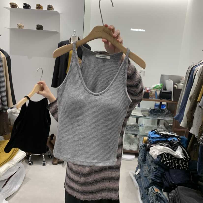 ANN MARGRET東大門㊣直郵女裝新品人氣吊帶背心GRETA.Y吊帶/背心圖色2