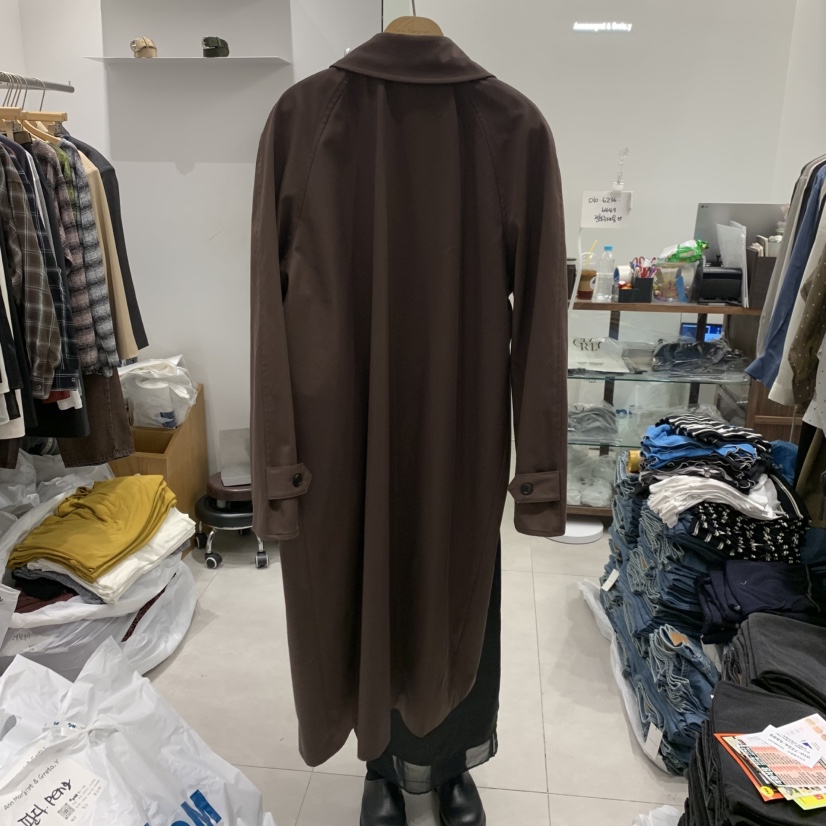 ANN MARGRET東大門㊣實拍女士新品25秋冬長款風衣GRETA.Y長款風衣