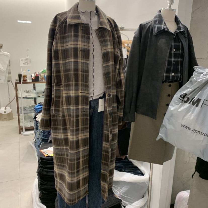 ANN MARGRET東大門㊣實拍女士新品25秋冬長款風衣GRETA.Y長款風衣