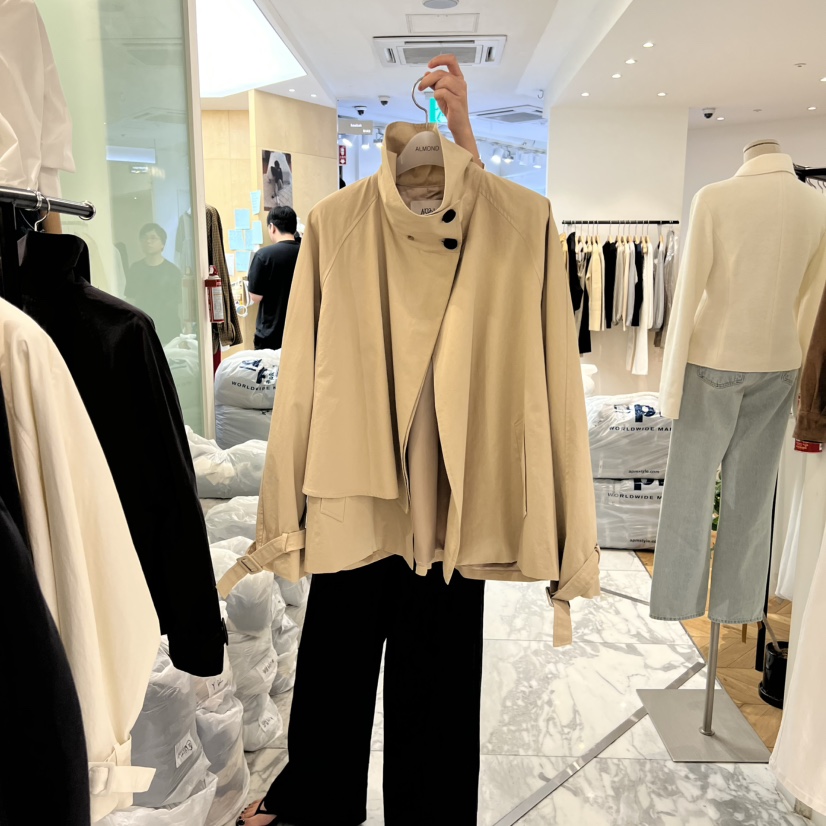 ALMOND東大門㊣實拍女士新款25秋冬人氣推薦時尚休閑熱賣夾克ALMOND夾克