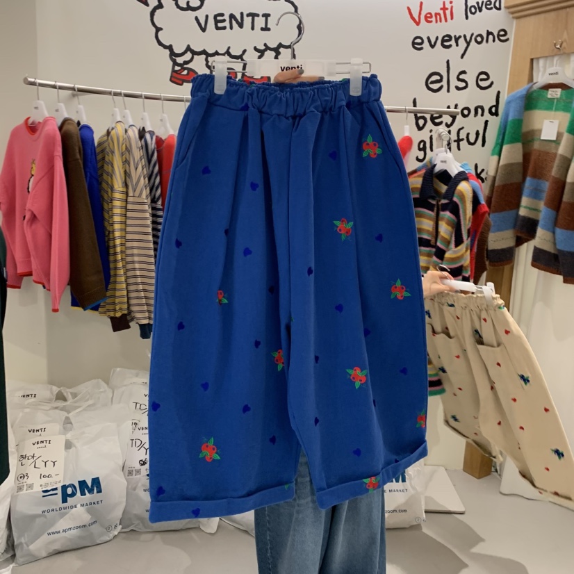 VENTI東大門㊣實拍女裝新品時尚職業25秋冬人氣熱賣休閑褲刺繡VENTI休閑褲圖色5