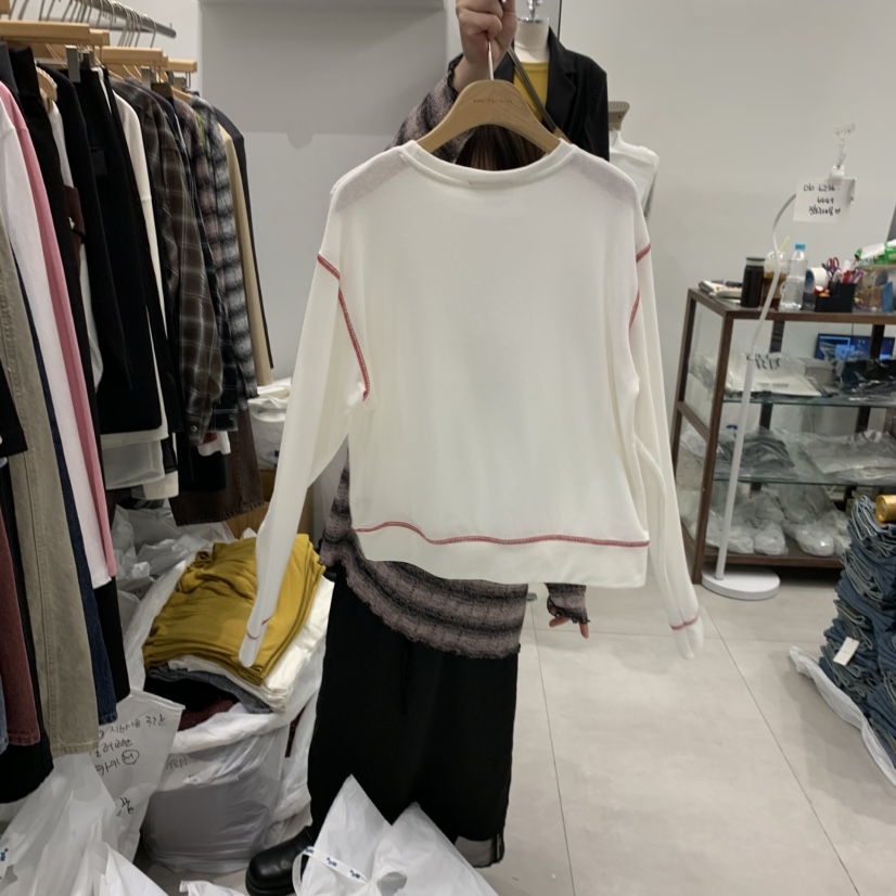 ANN MARGRET東大門㊣實拍女裝新品熱賣長袖T恤GRETA.Y長袖T恤