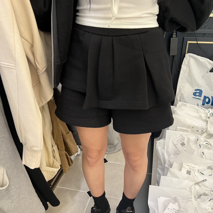 VIRKIN東大門㊣代購女士新品職業熱賣25秋冬人氣休閑短褲開衩VIRKIN短褲圖色3